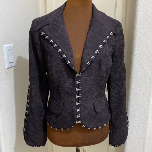 Alberto Makali Designer Brown Jacket Size 6 - Picture 1 of 8